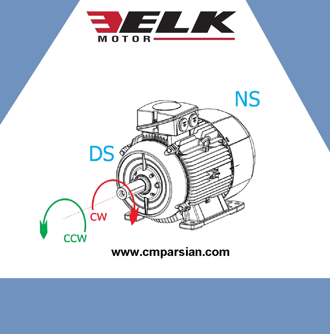 جهت چرخش موتور القایی سه فاز ایلماز